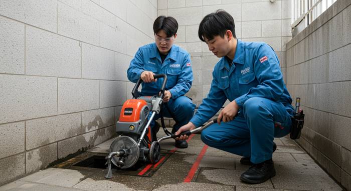 안양 하수구막힘 전문가에게 4세