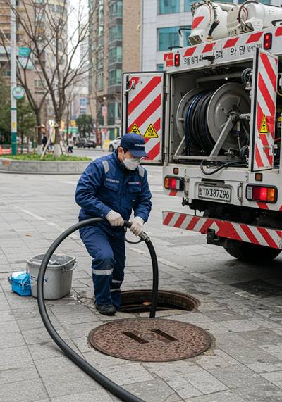 안양 하수구고압세척 섭브