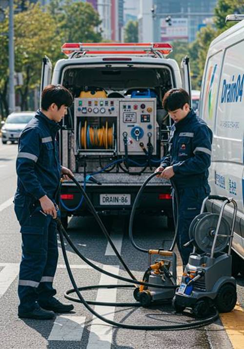 안양 하수구막힘 해결하기 (1)