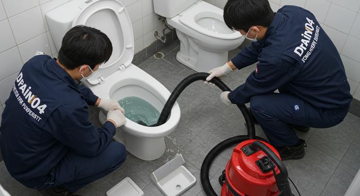 안양 하수구 고압세척, 꽉 막힌 운까지 시원하게