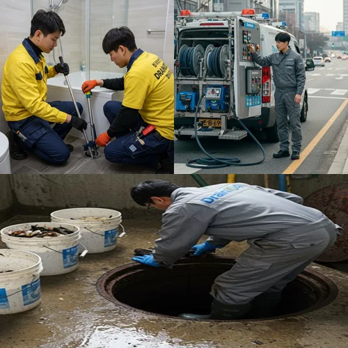 부림동 하수구막힘 뚫음 하수구 해결사가 왔어요