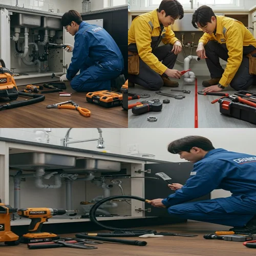 안양 하수구 뚫음 배수구 막힘 묵은 때까지 싹 제거