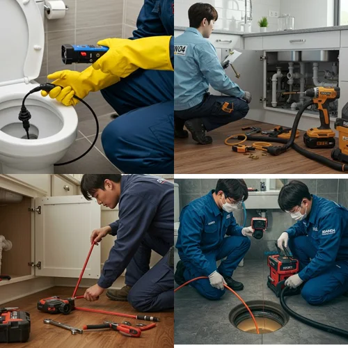 평촌동 변기막힘 수리 운까지 뚫어 드립니다