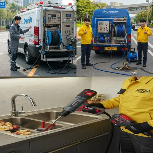 안양 고압세척 하수도 막힌 곳 없이 완벽하게