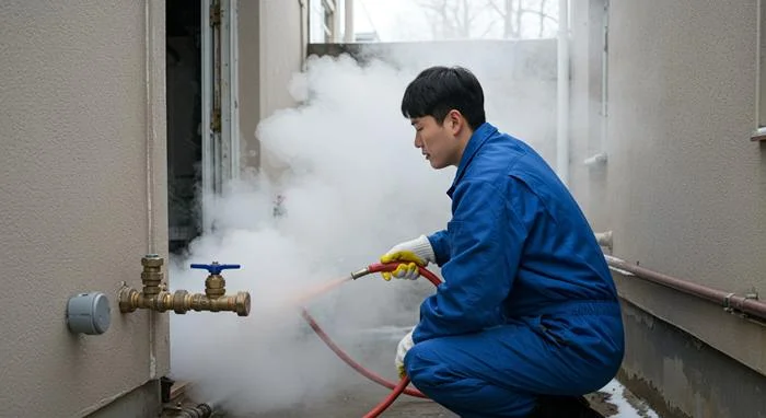안양 갈산동 해빙 하수도 배관 업체 겨울에도 시원한 물줄기
