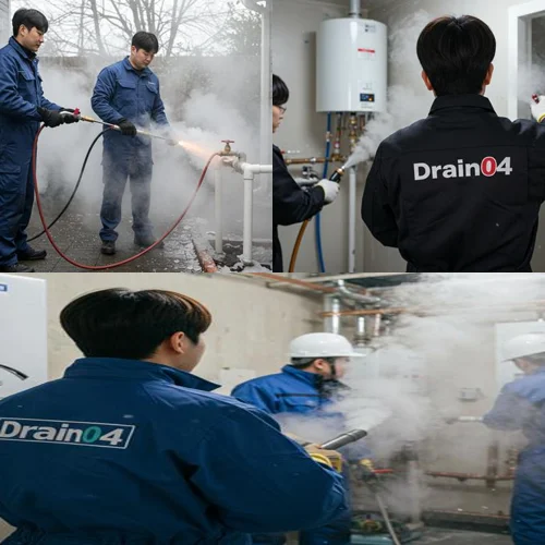 부림동 해빙 하수도 배관 업체 녹여서 운까지 뻥 뚫어