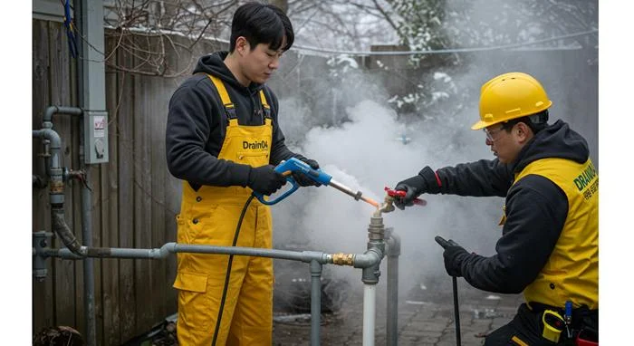안양 갈산동 수도관 동파 하수구 꽁꽁 언 배관은 저희에게