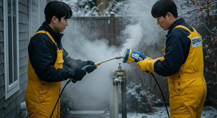 안양동 수도관 동파 하수구 꽁꽁 언 배관 전문 해빙