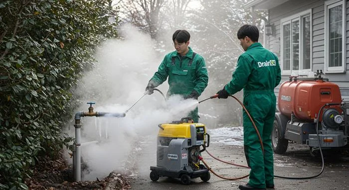 안양 신촌동 수도 동파 녹임 해빙 녹여서 새 배관처럼 통수
