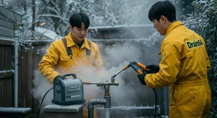 안양 하수구 해빙 얼었을때 꽁꽁 언 하수구 시원하게