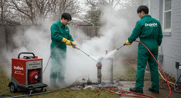 관양동 해빙 하수도 배관 업체 녹여서 해결 완료해 드려요