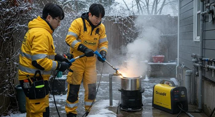 관양동 해빙 하수도 배관 업체 녹여서 해결 완료해 드려요