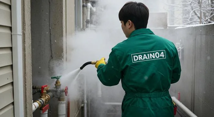 안양 수도관 동파 하수구 꽁꽁 언 수도관 시원하게