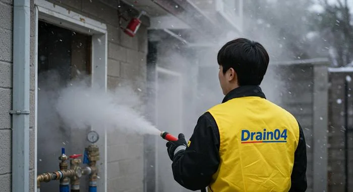 안양 수도관 동파 하수구 꽁꽁 언 수도관 시원하게