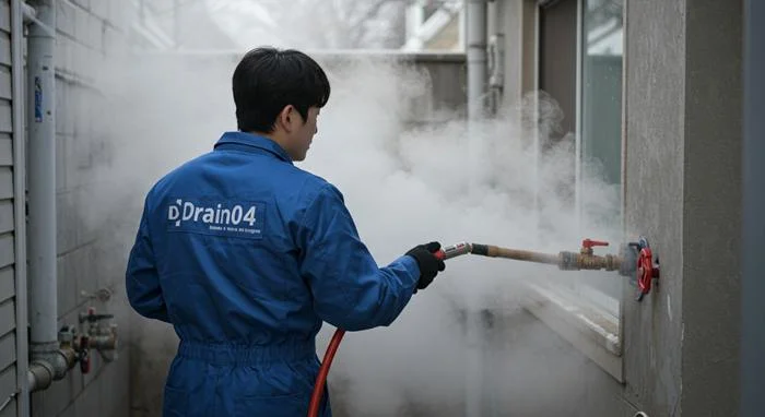 안양시 언수도 녹임 하수구 꽁꽁 언 수도 하수구 해결