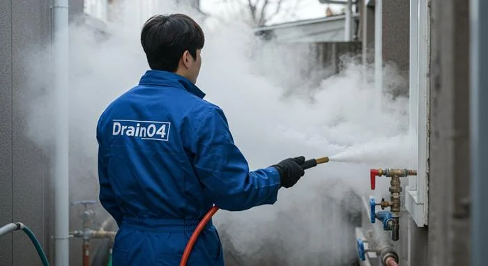 비산동 언 수도 녹임 해빙 업체 빠르게 녹여서 복구 완료