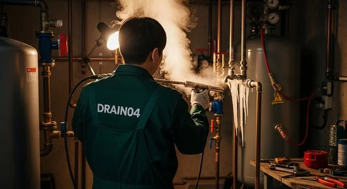 안양시 수도관 동파 하수구 녹여서 막힌 속까지 후련