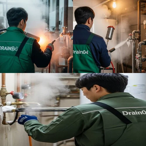 동안구 하수구 해빙 얼었을때 겨울철 하수구 걱정 끝