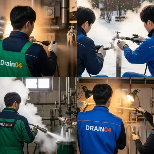 귀인동 수도 동파 녹임 해빙 확실하게 녹여서 뚫어