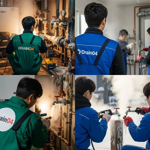 귀인동 수도 동파 녹임 해빙 확실하게 녹여서 뚫어