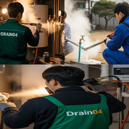 석수동 언 수도 녹임 해빙 업체 해빙 작업 안전하게 진행