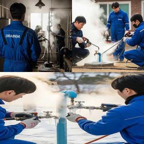 만안구 해빙 하수도 배관 업체 녹여서 통수 확실 보장