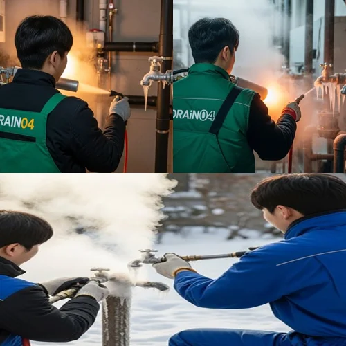 만안구 해빙 하수도 배관 업체 녹여서 통수 확실 보장