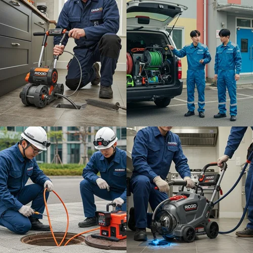 안양 신촌동 하수구막힘 뚫음 작업... 관양동 빌라