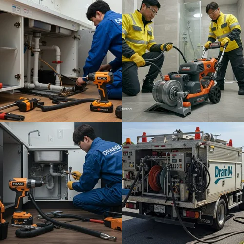 안양 신촌동 하수구막힘 뚫음 작업... 관양동 빌라