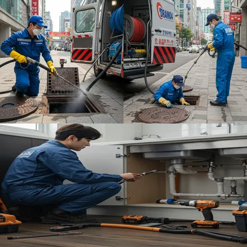 부림동 하수구 막힘, 안양 평촌 꽉 막힌 하수도 역류 직전!