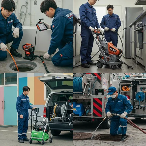 안양 관양동 변기막힘 수리, 인덕원 상가 화장실