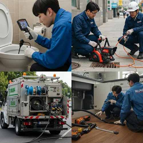 안양 범계동 하수구 막힘, 평촌 꽉 막힌 하수도 상가