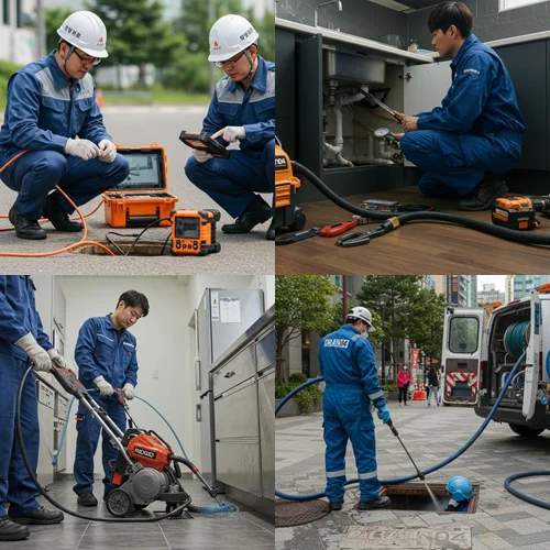 안양 신촌동 싱크대막힘, 뚫어 작업 인덕원 근처