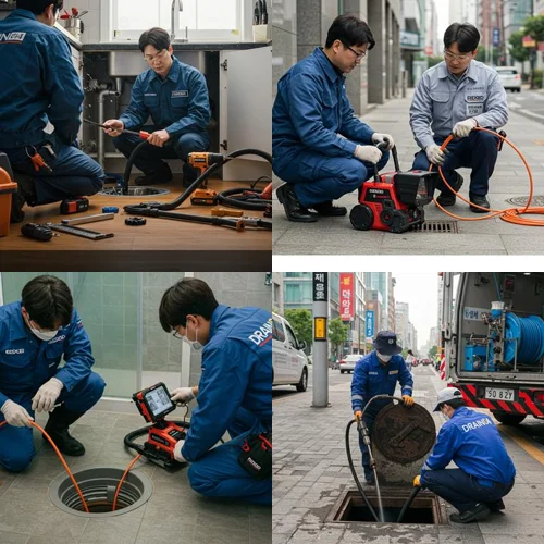 안양시 하수구 배수구 막힘, 만안구/동안구 다 뚫어드립니다!