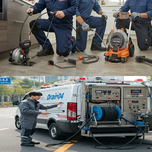 잦은 막힘의 원인을 찾다! 부흥동 하수구 뚫음 하수도 내시경 작업 후기