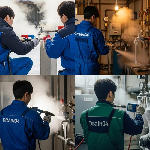 범계동 해빙 하수도 배관 업체 동파 피해 완벽하게 복구