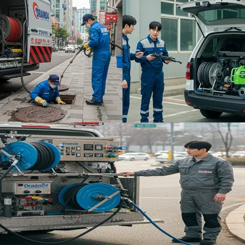 꽉 막힌 하수도 시원하게 뚫었어요 안양 하수구 뚫음 하수도 작업 후기