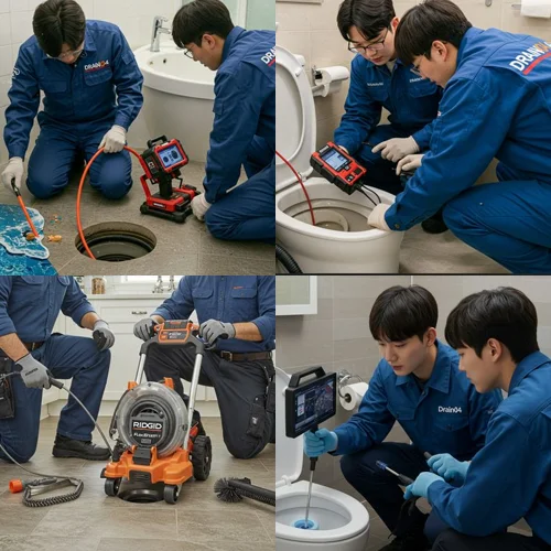 꽉 막힌 하수도 시원하게 뚫었어요 안양 하수구 뚫음 하수도 작업 후기