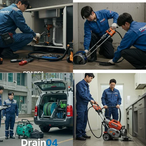 로데오거리 상가 기름때 제거 전문! 범계동 싱크대 막힘 배수구 후기 공유