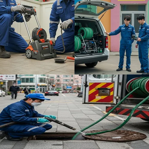 안양 하수구막힘 동안구 하수구 뚫음 하수도 내시경 작업 후기
