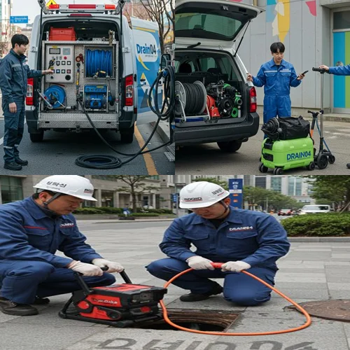 안양 하수구막힘 동안구 하수구 뚫음 하수도 내시경 작업 후기
