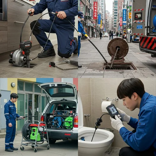 만안구 하수구 고압세척 횡주관, 안양 빌딩 지하 배관 스케일링
