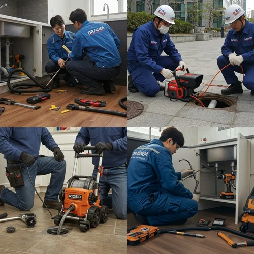 안양 하수구 고압세척 횡주관 후기