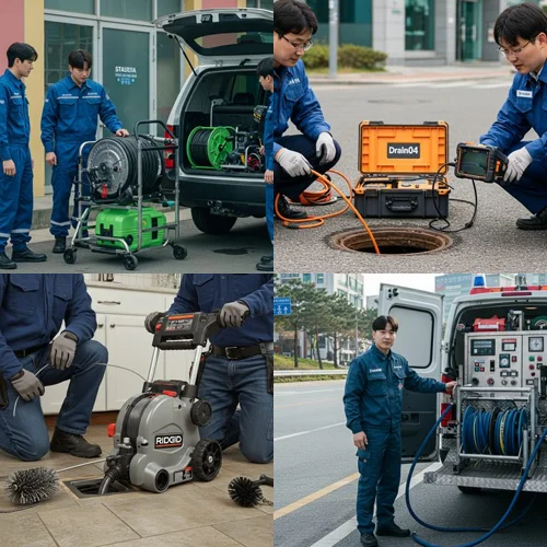 평촌동 하수구 막힘 학원가 역류