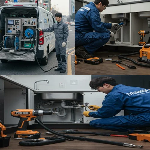 박달동 하수구 막힘 시장통