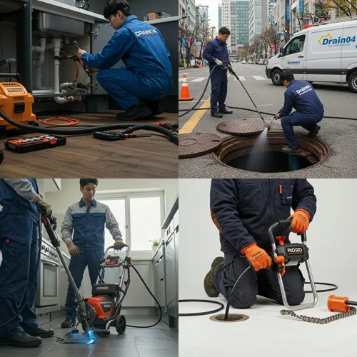 동안구 싱크대 막힘 기름때 꽉