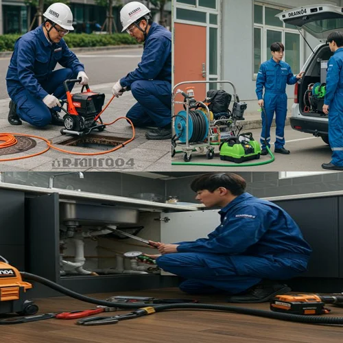 안양 평촌동 싱크대 막힘 석션 작업