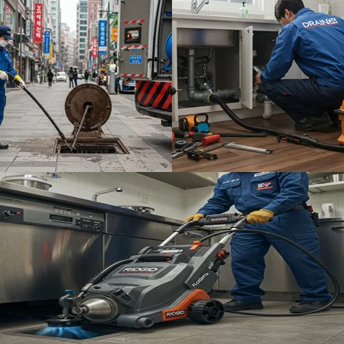 안양 하수구 뚫음 전문 장비