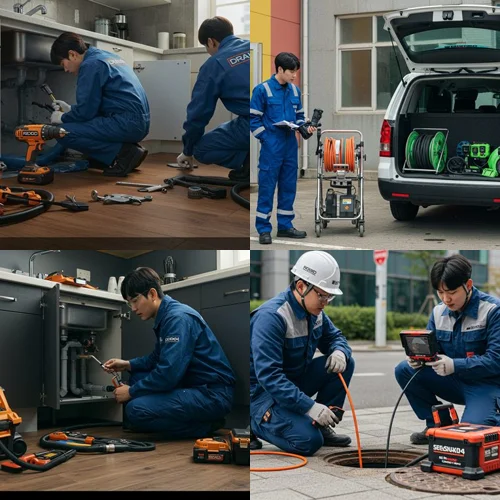 비산동 하수구 뚫음 운동장